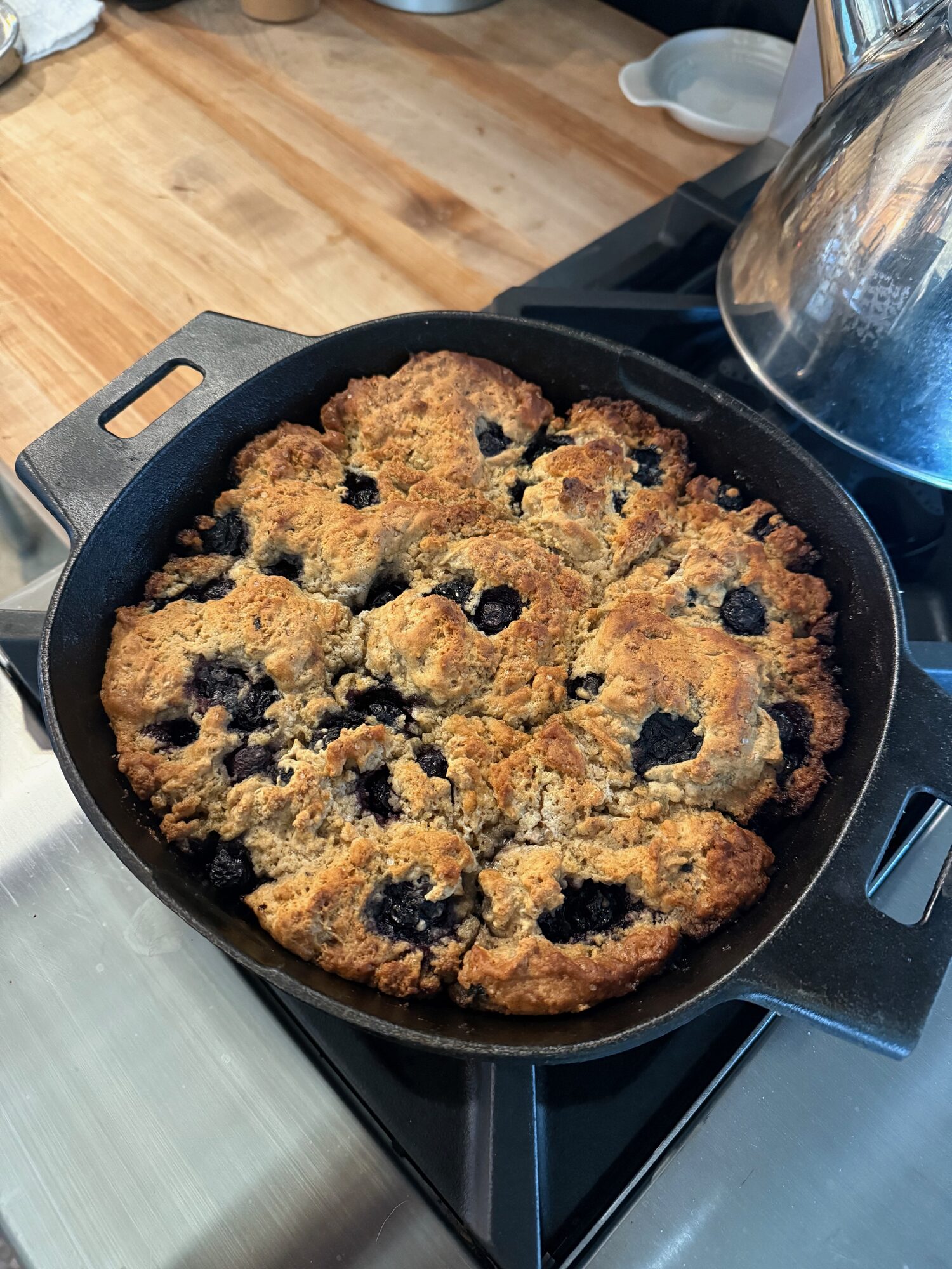 Skillet biscuits fresh from the oven