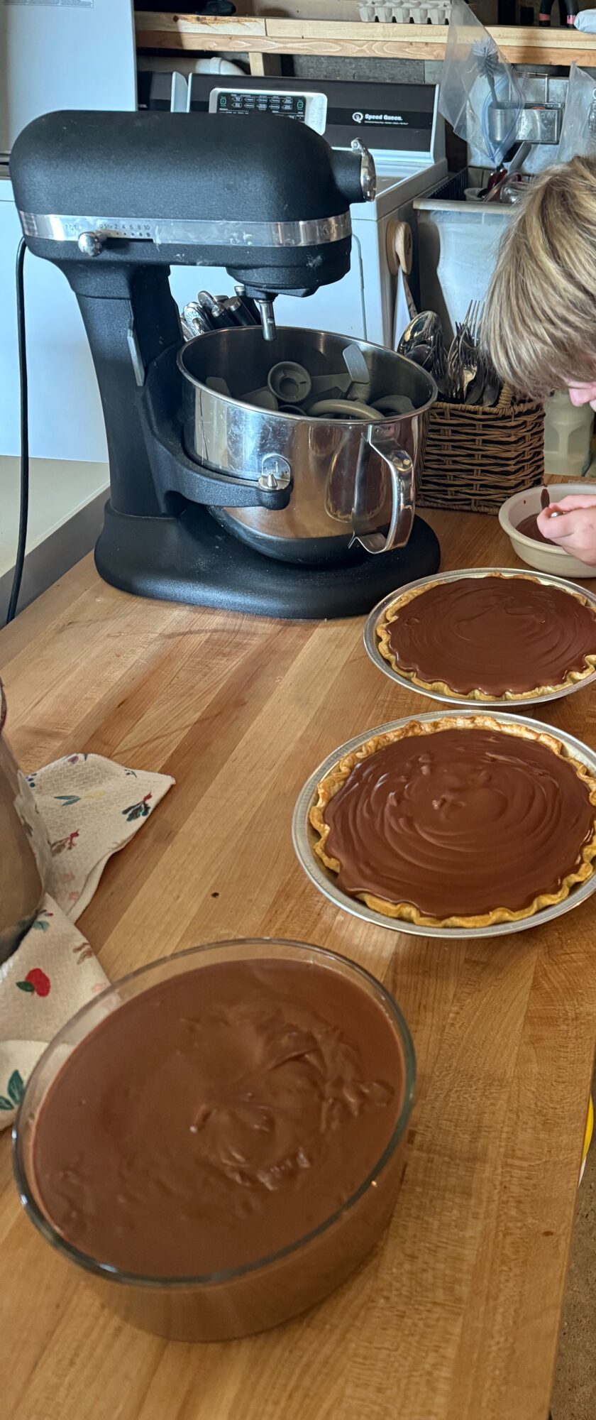Chocolate cream pies