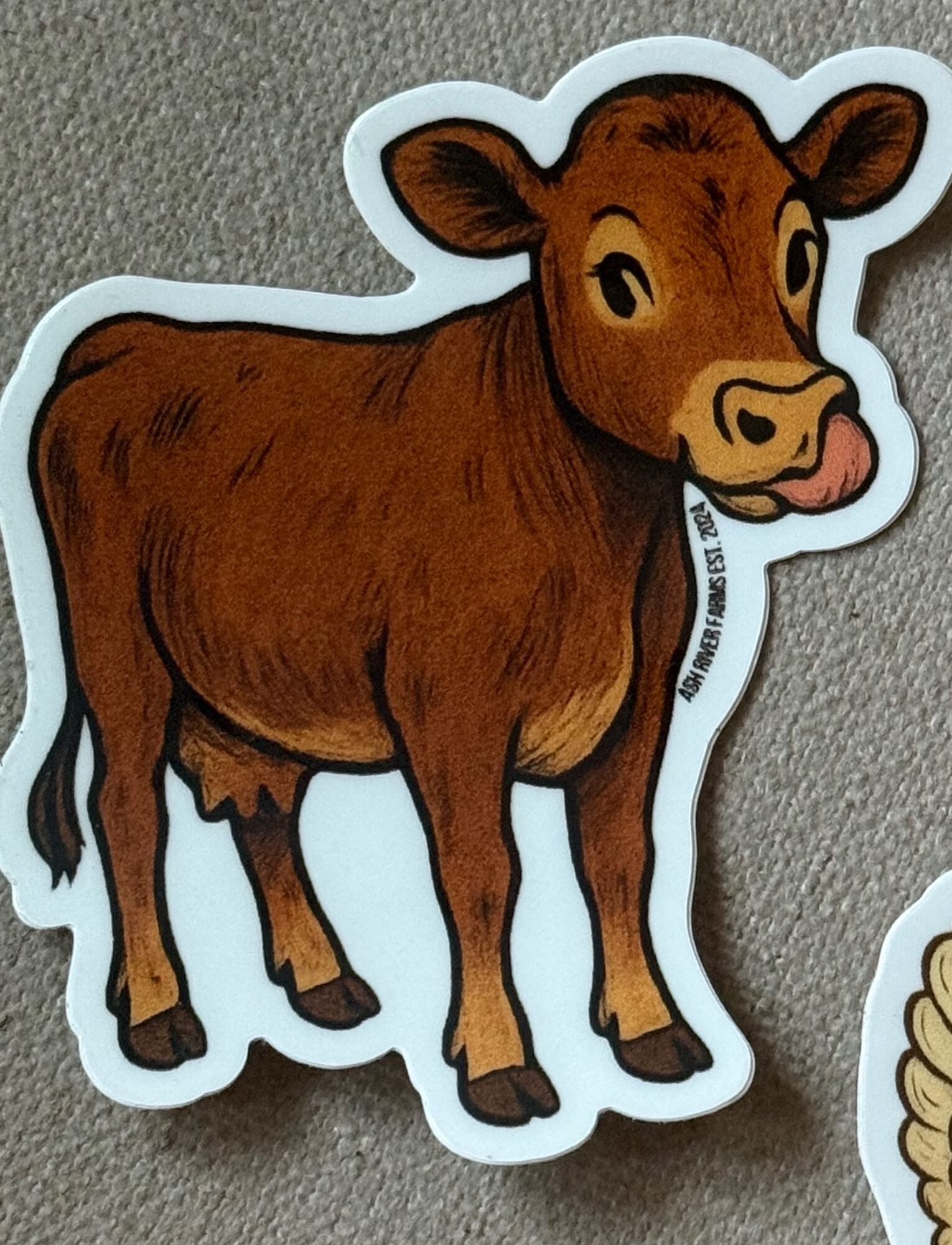 Jersey cow sticker