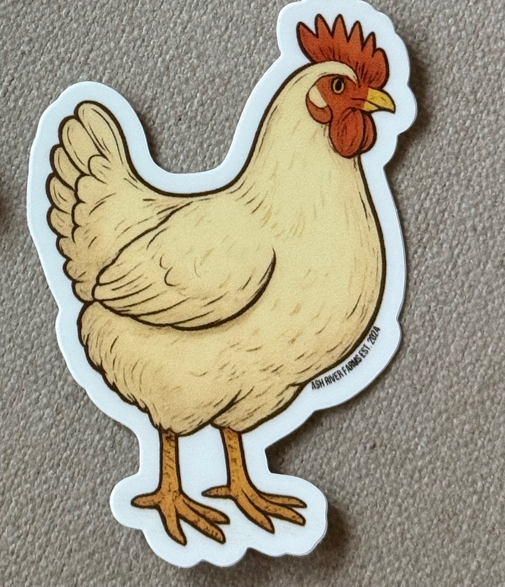 Hen sticker